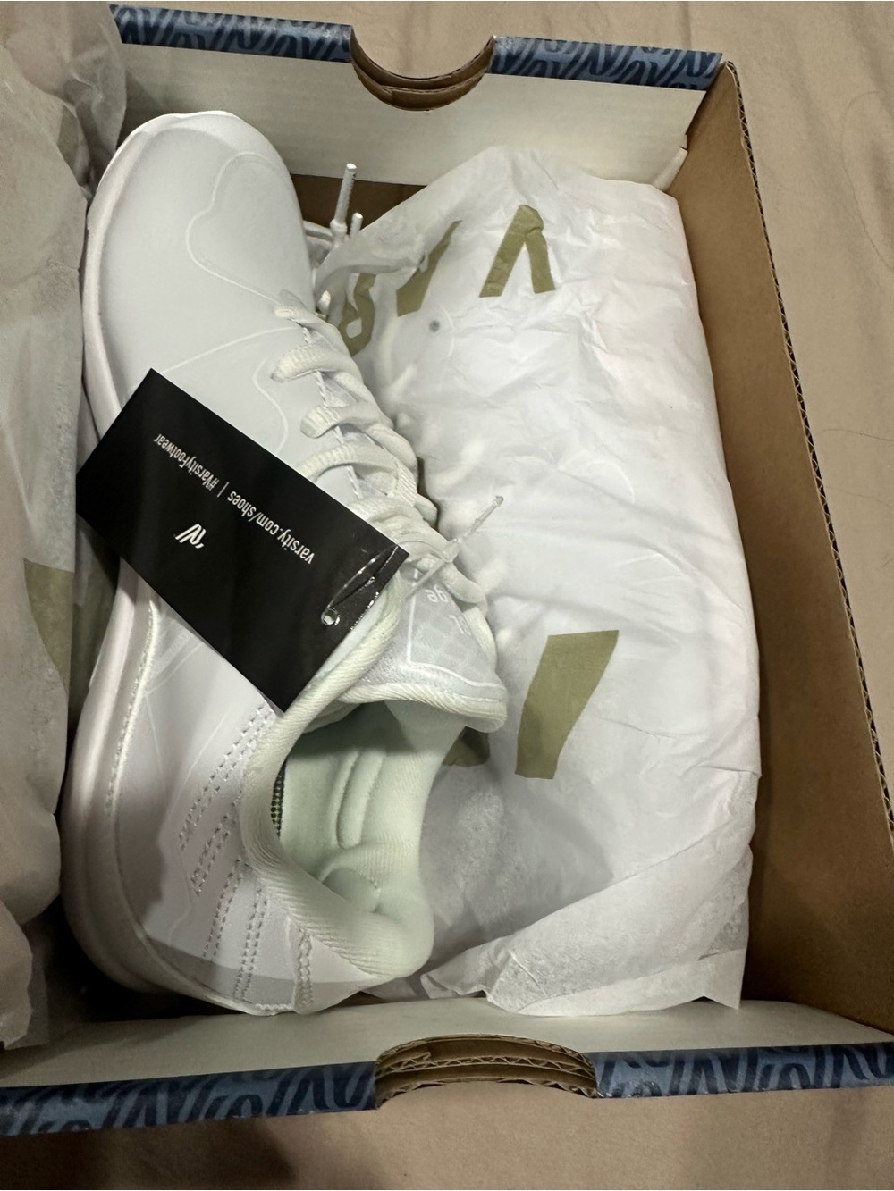 Varsity White Dbl Edge Pro Shoe Box
